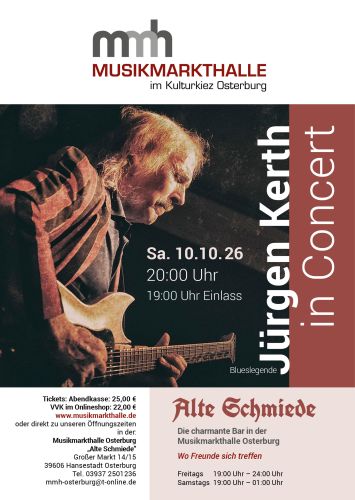 Tickets für Jürgen Kerth am 10.10.2026 - Karten kaufen